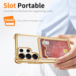 Transparent Soft Case with Card Holder for Samsung Galaxy S26 Series