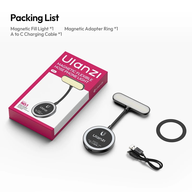 Ulanzi M10 MagSafe-Compatible Flexible Video Light