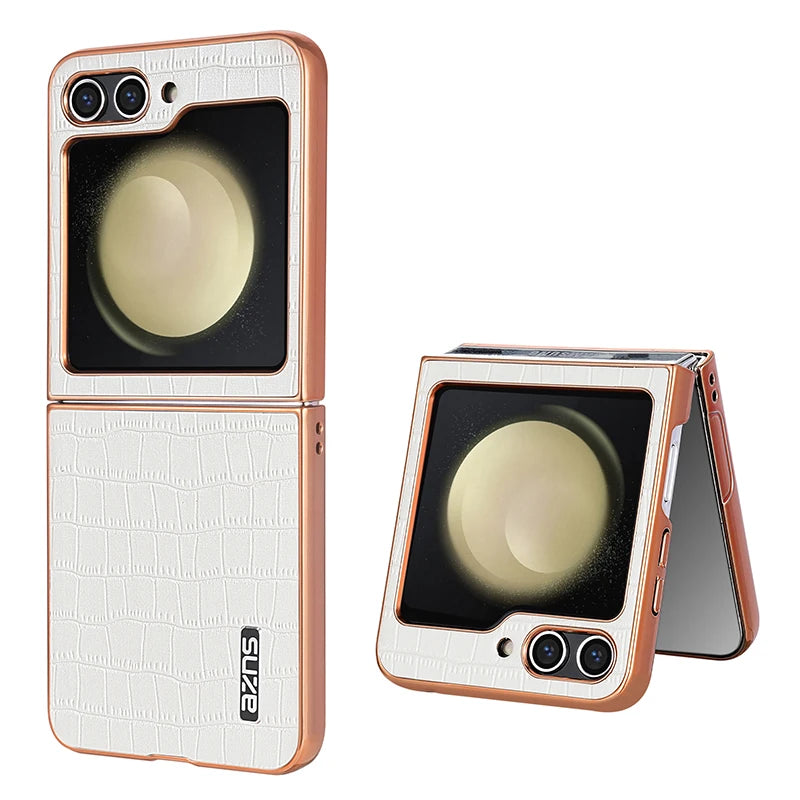 Skin-Feel Crocodile Texture Shockproof Case for Samsung Galaxy Z Flip 6