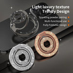 Universal Magnetic Phone Grip and Kickstand with Double-Sided Ring