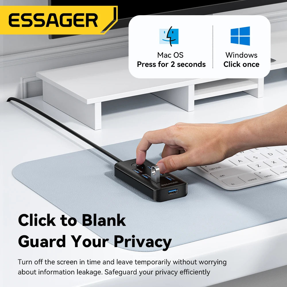 Essager 7-Port USB 3.0 Hub