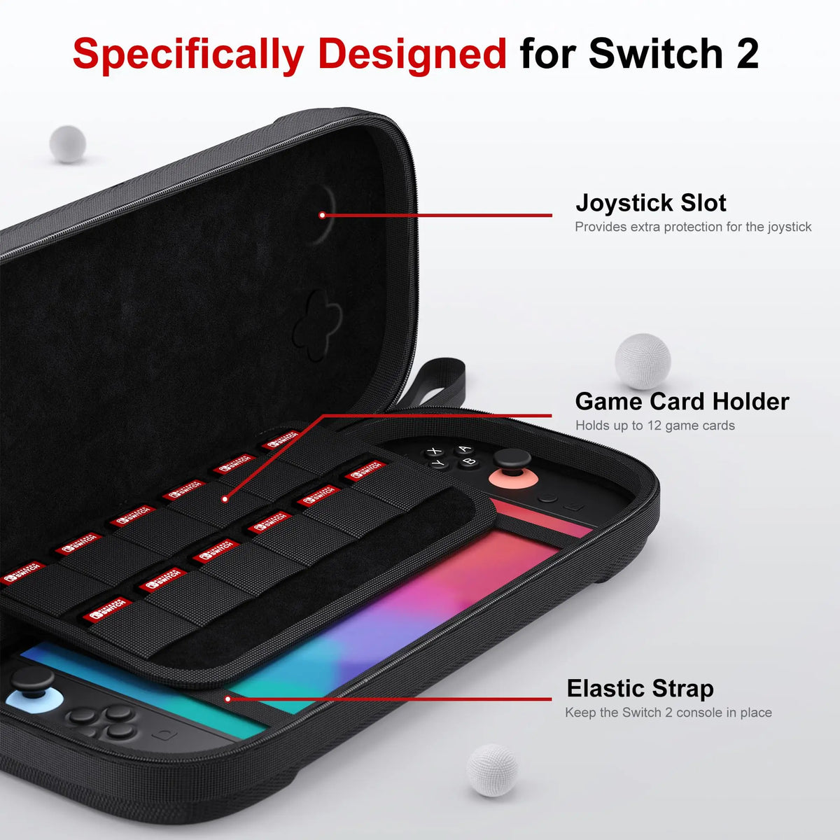 Hard Shell Nintendo Switch 2 Travel Case