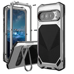 Heavy-Duty Aluminum Case with Glass and Camera Stand for Google Pixel 9 Series
