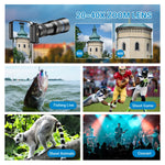 APEXEL Adjustable 20x–40x Zoom Phone Camera Lens