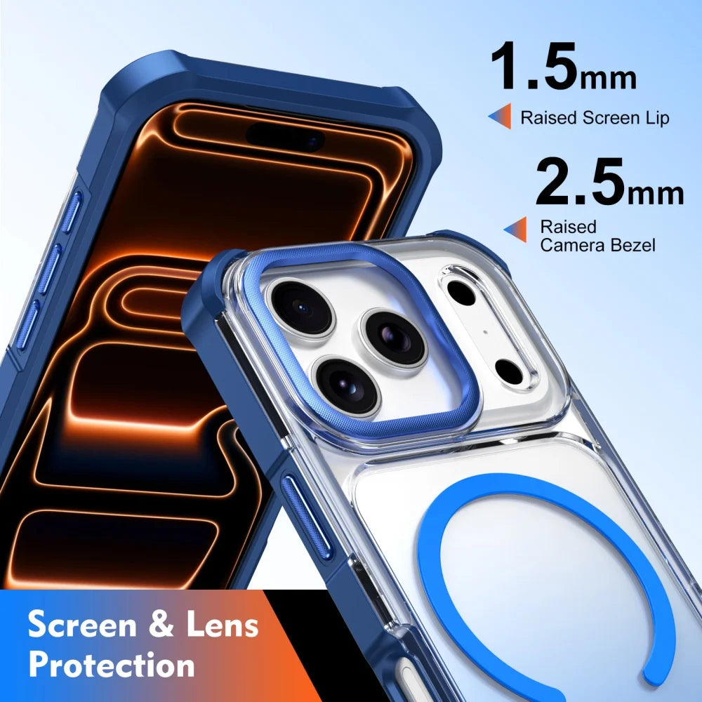 Shockproof MagSafe Case with Raised Camera Ring for iPhone 18 Series