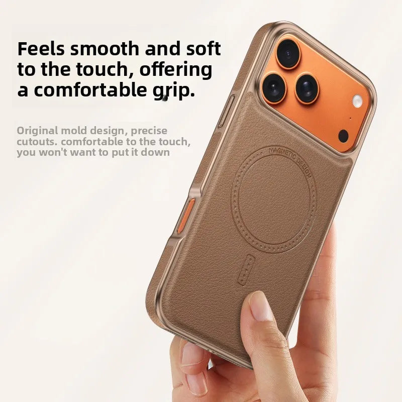Leather MagSafe Case with Integrated Ring for iPhone 18 Series