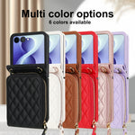 Premium Leather Wallet Cover with Zipper Card Pocket for Samsung Galaxy Z Flip 8
