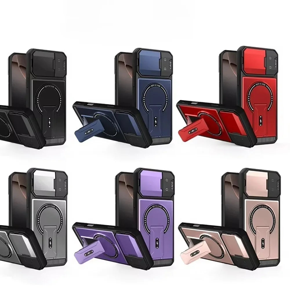 Military Grade MagSafe Case for iPhone 17 Series with Camera Lens Cover