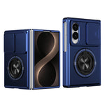 Shockproof Sliding Camera Protection Case with 360° Rotating Magnetic Ring Stand for Samsung Galaxy Z Fold 8