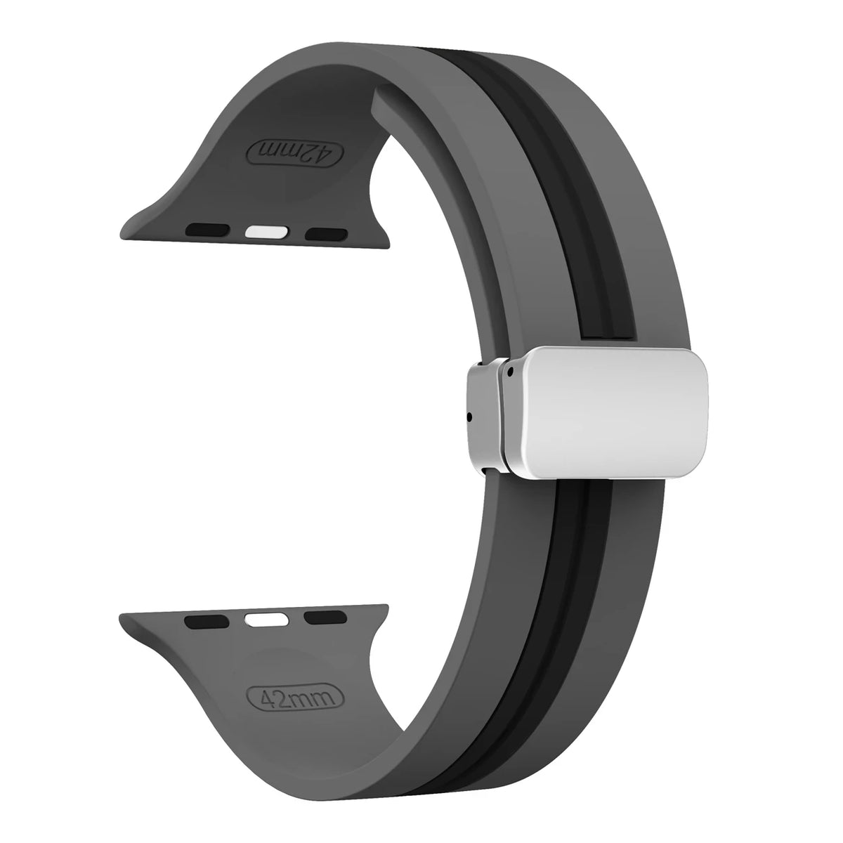 Textured Dual-Layer Band with Pin-and-Hole Adjustment for Apple Watch