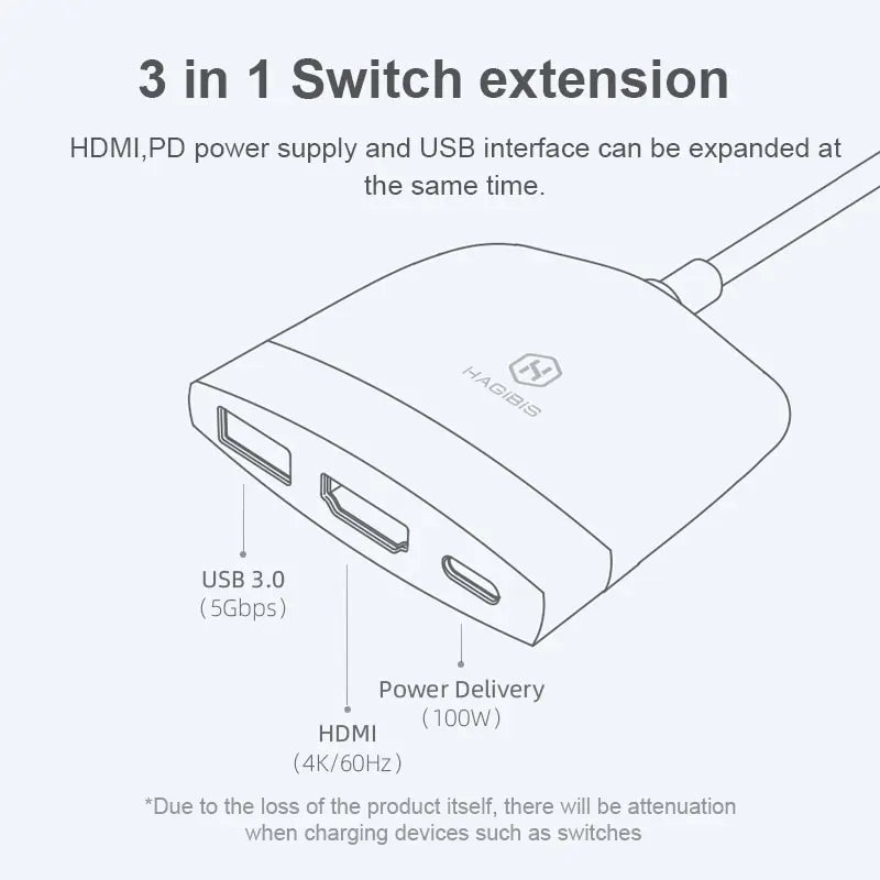 Hagibis SWC01 Portable Switch Dock
