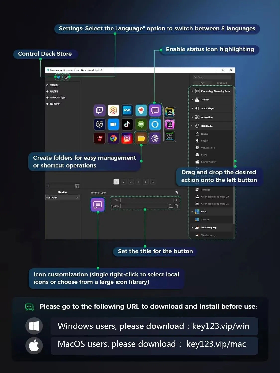 Mirabox 15-Key Stream Deck
