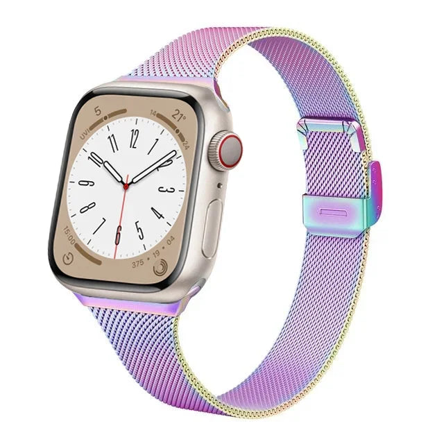 Slim Stainless Steel Milanese Band for Apple Watch