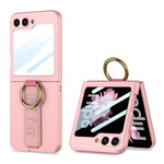 Shockproof Hard PC Case with Wrist Strap Ring for Samsung Galaxy Z Flip 6