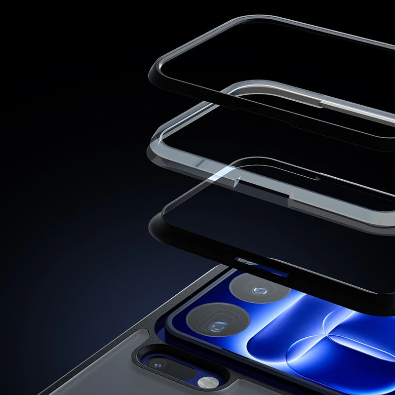 Matte Non-Slip Shockproof Bumper Case with Raised Camera Protection for Xiaomi 18 Series