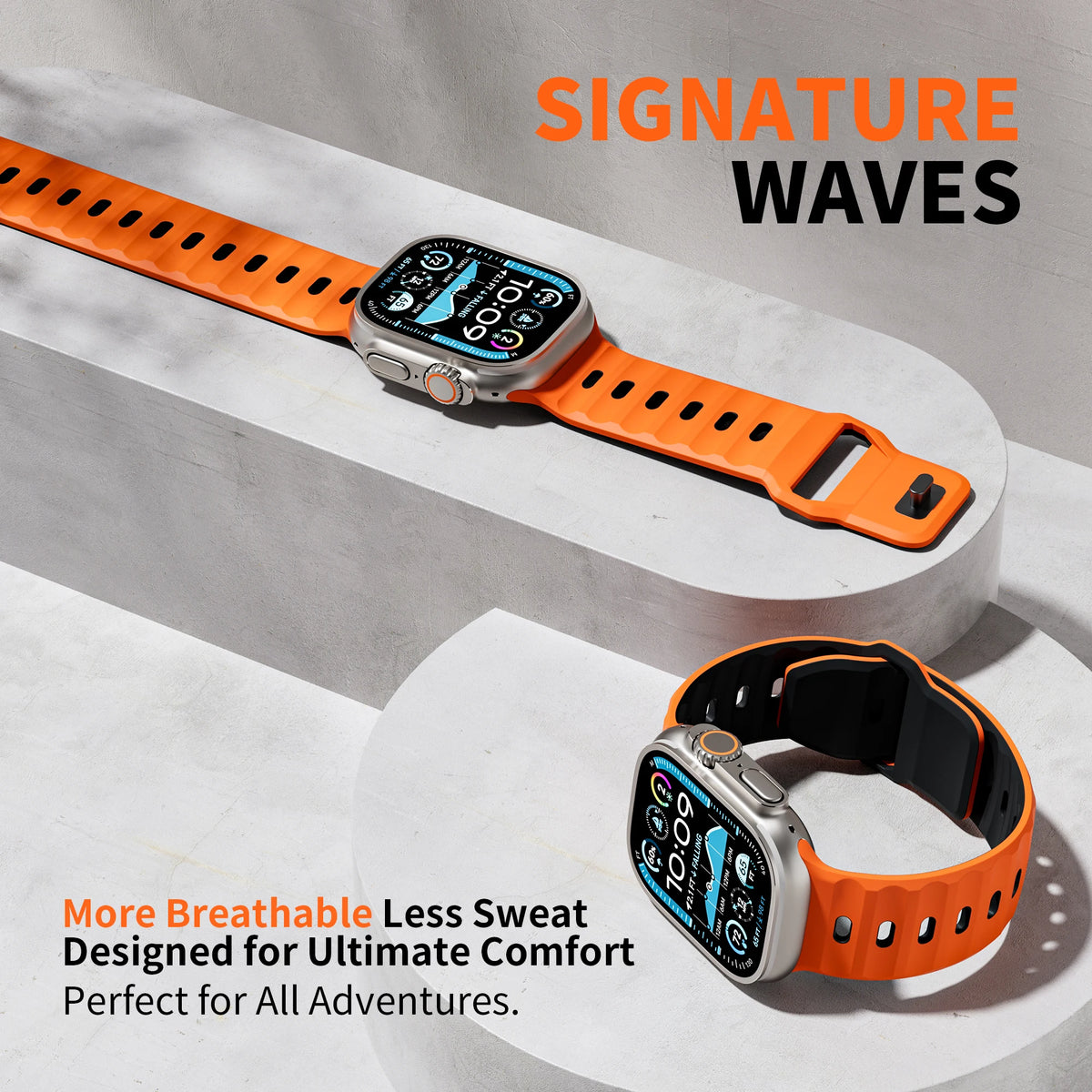 Premium Sport Silicone Strap for Apple Watch