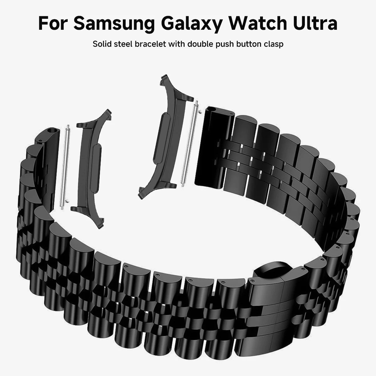 Quick Fit Stainless Steel Strap for Samsung Galaxy Watch Ultra and Samsung Galaxy Watch Ultra (2025)