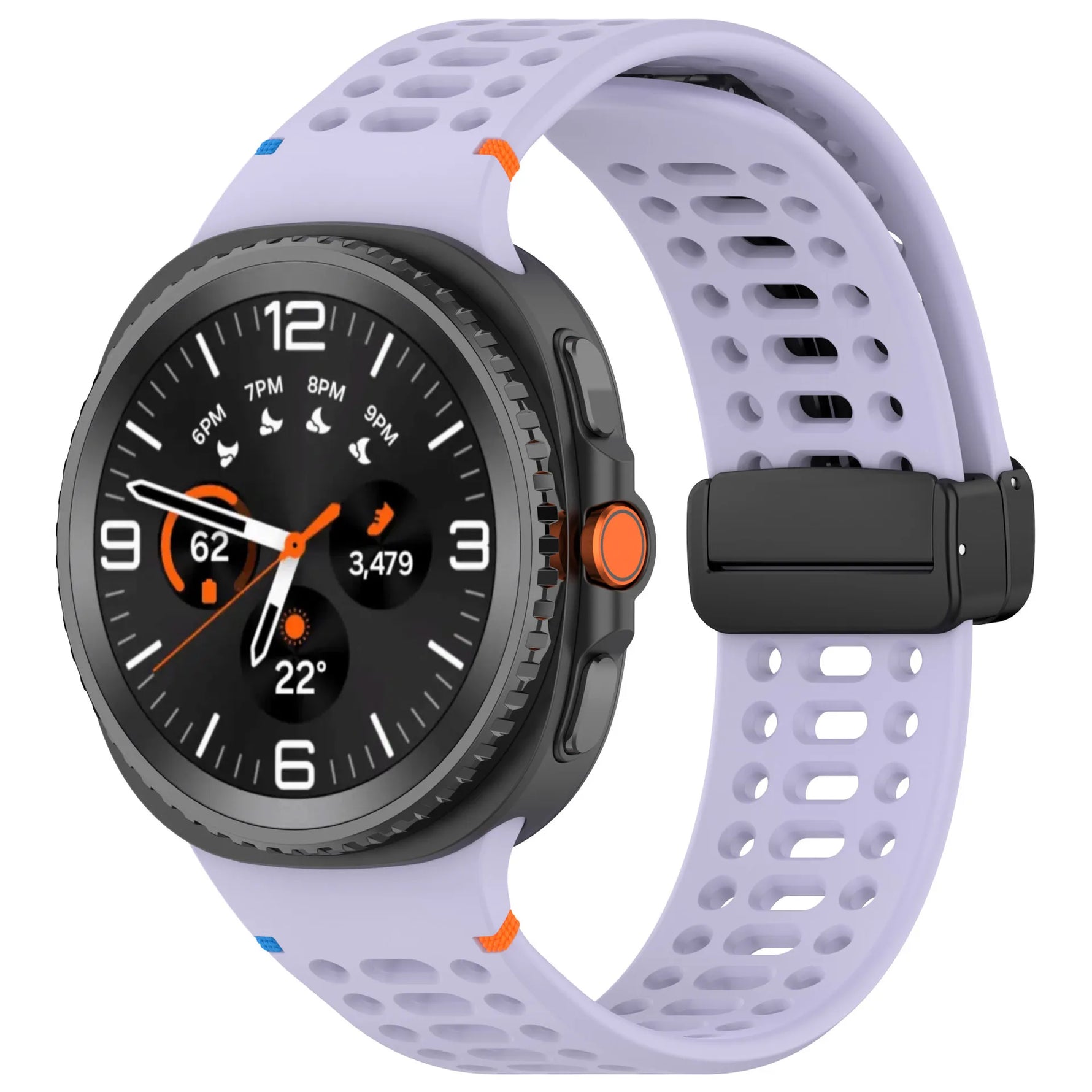 Soft Silicone Replacement Band with Magnetic Clasp for Samsung Galaxy Watch 8 & Galaxy Watch 8 Classic