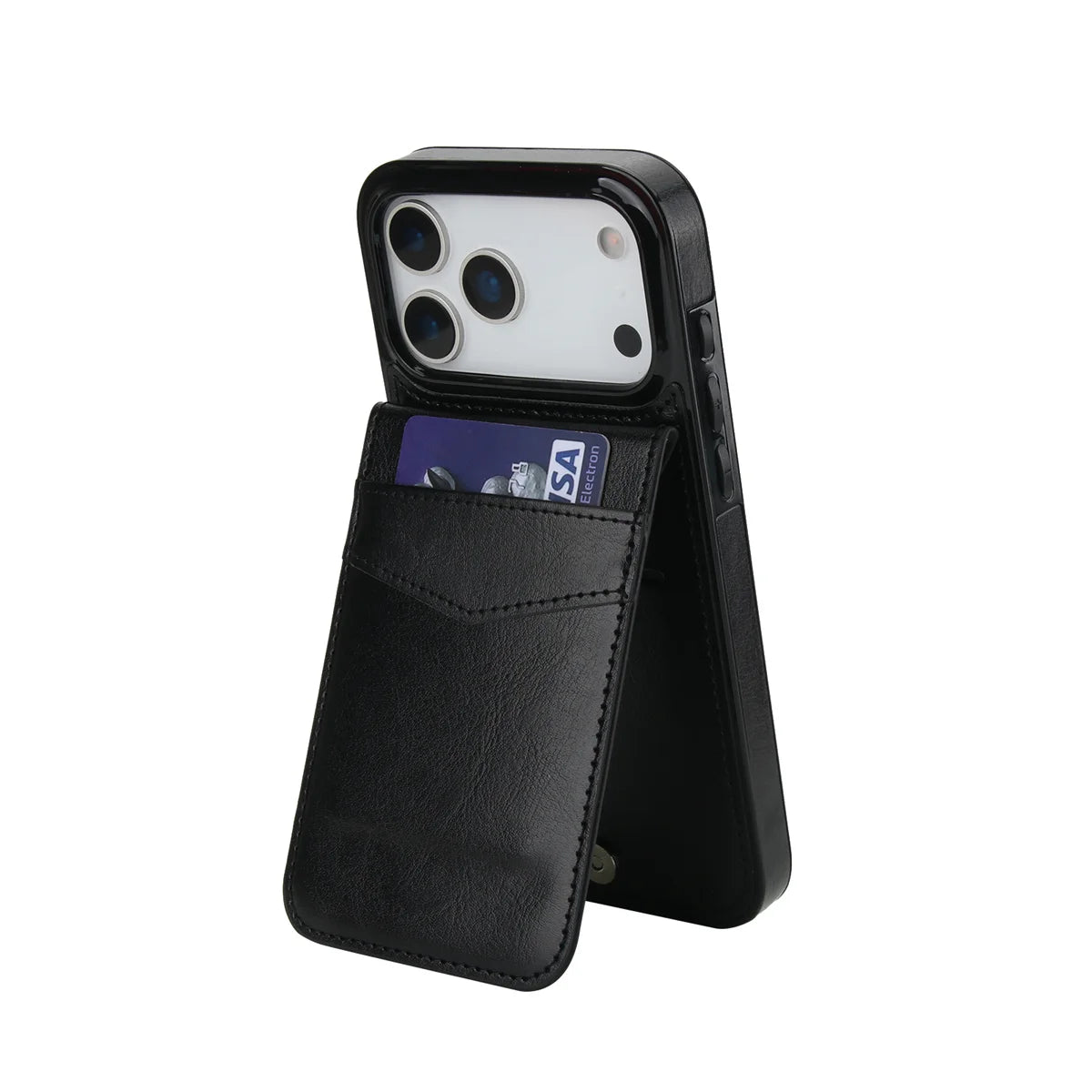 Vintage Style Leather Wallet Case for iPhone 17 Series
