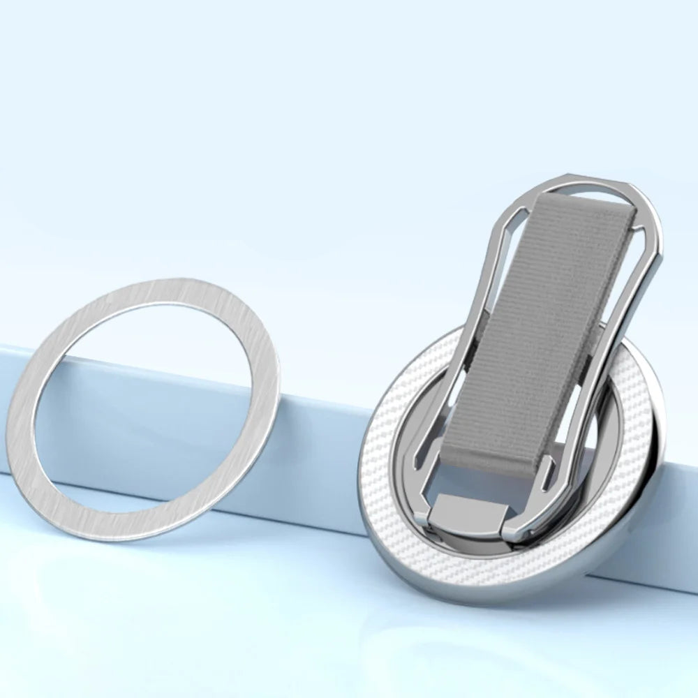 Carbon Fiber Pattern Magnetic Ring Phone Stand