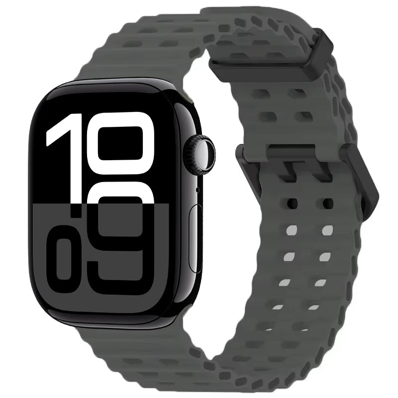 Durable Silicone Sport Wristband for Apple Watch