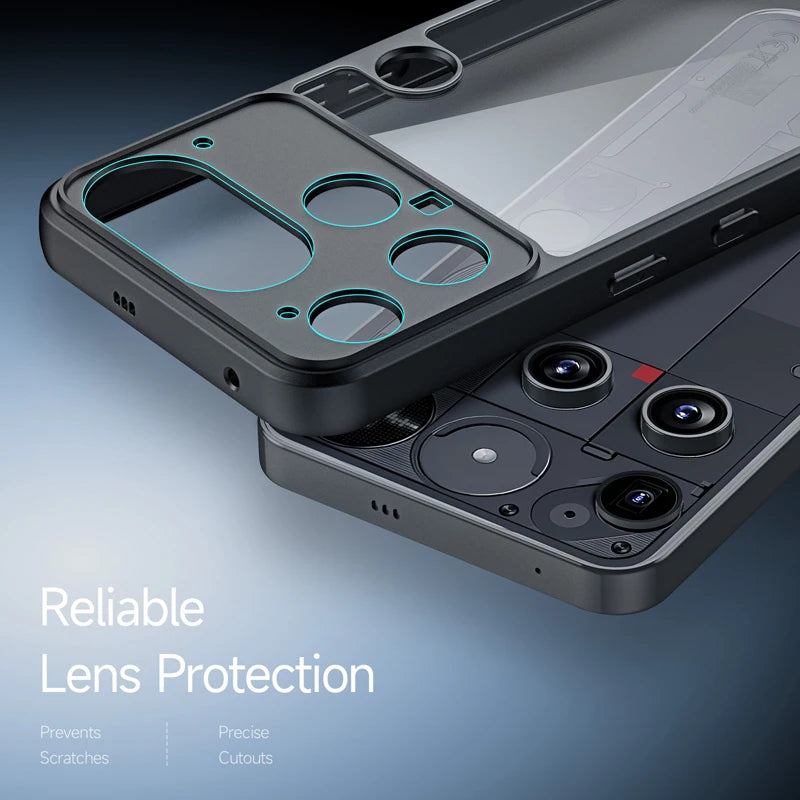 Shockproof Transparent TPU + PC Case with Camera Protection for Nothing Phone 3