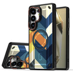 Protective Military Camouflage Magnetic Case with Lens Stand for Samsung Galaxy S24 Series