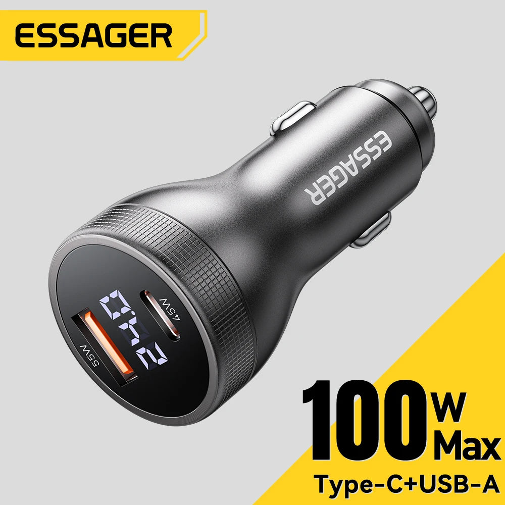 Essager 100W USB-C Car Charger