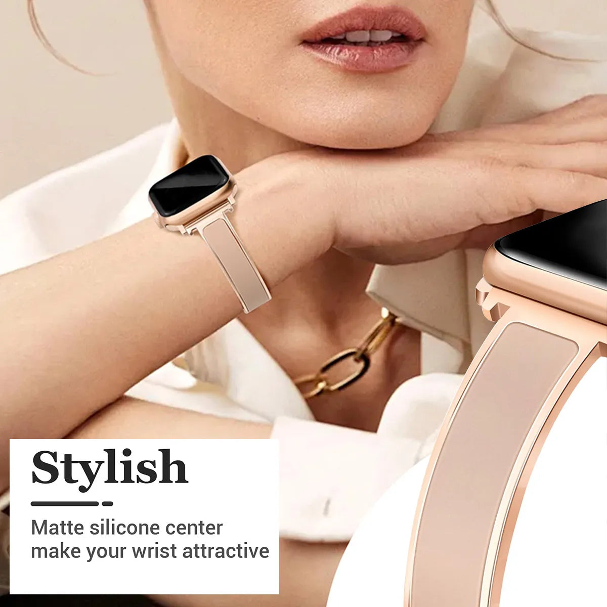 Elegant Dressy Jewelry Band for Apple Watch