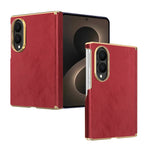 Luxury Velvet Texture Leather Protective Case for Samsung Galaxy Z Fold 8