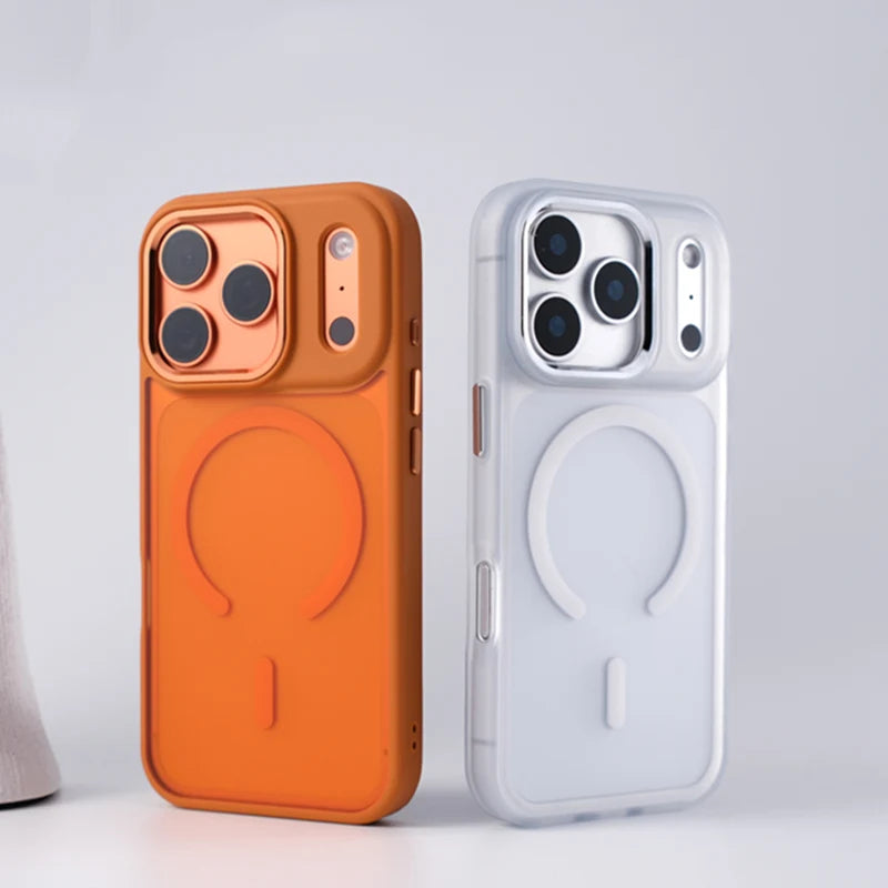 Soft-Touch Frosted MagSafe Protective Case for iPhone 17 Series