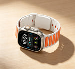 Silicone Quick-Release Band with Segmented Link Design for Apple Watch