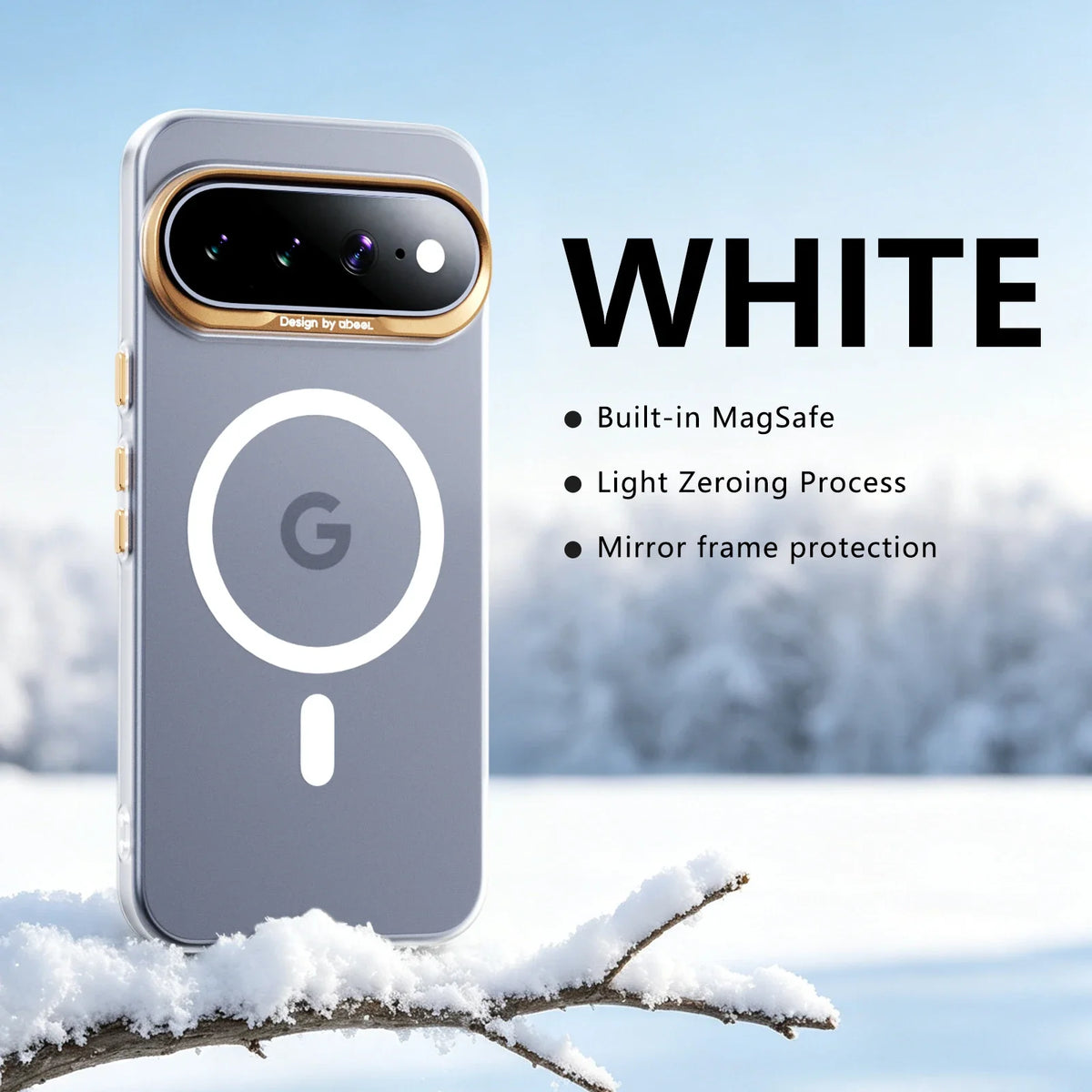 Anti-Yellowing Transparent Matte Case with Magnetic Support for Google Pixel 10 Series