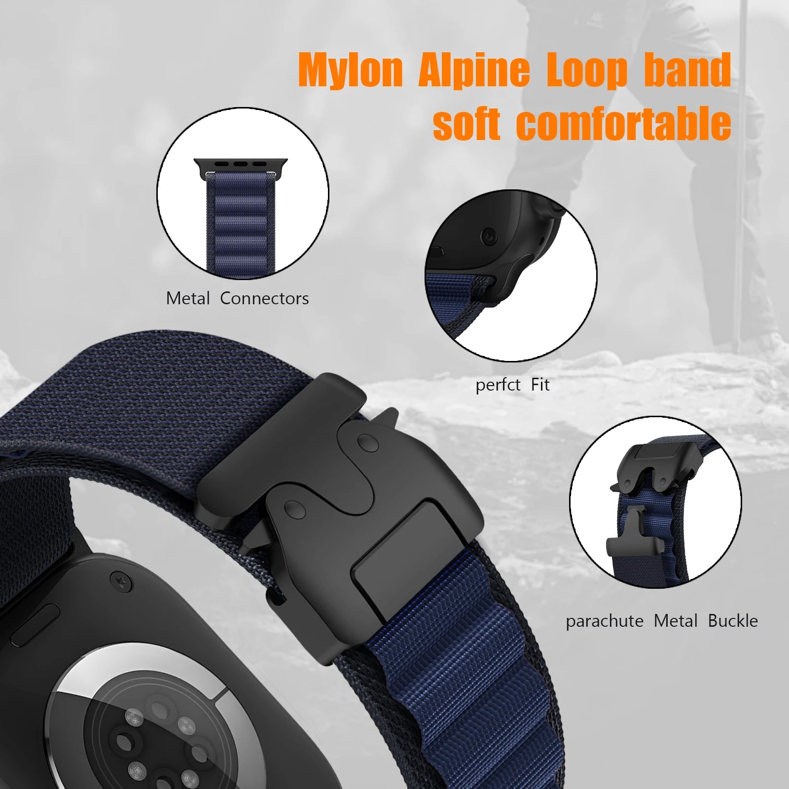 Alpine Loop Parachute Bracelet for Apple Watch
