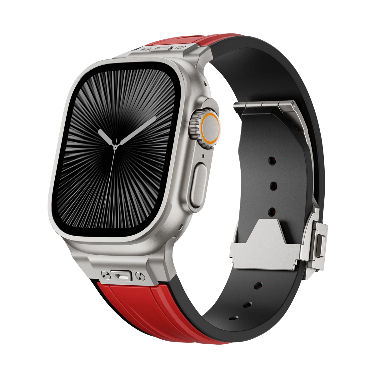 Liquid Silicone Sport Band with Ribbed Texture for Apple Watch