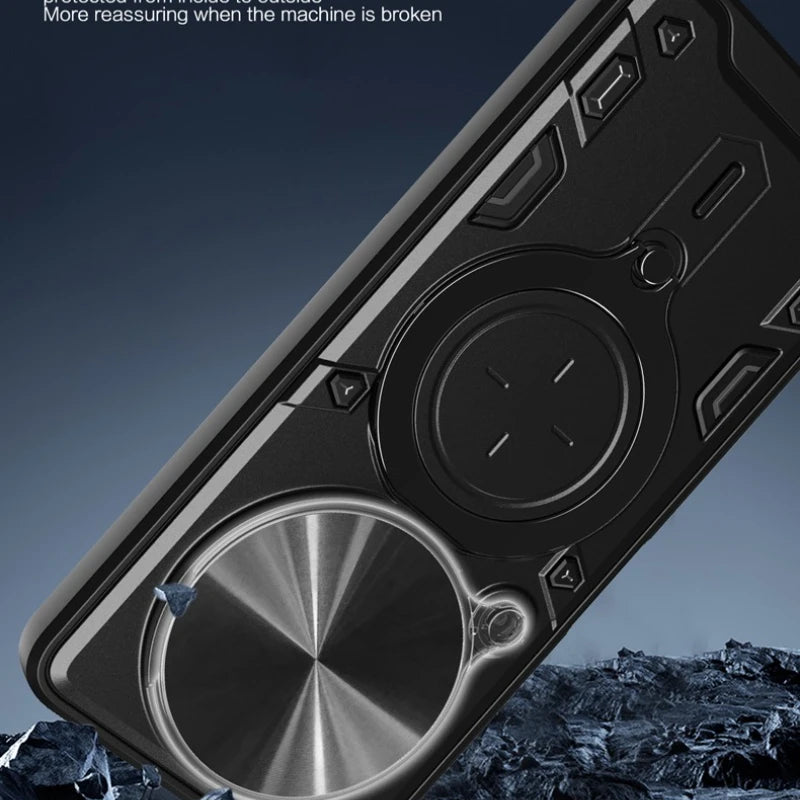 Xiaomi 15 Ultra Magnetic Case with 360° Rotating Ring Stand