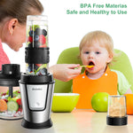 BioloMix 700W 3-in-1 Food Processor, Juicer & Blender