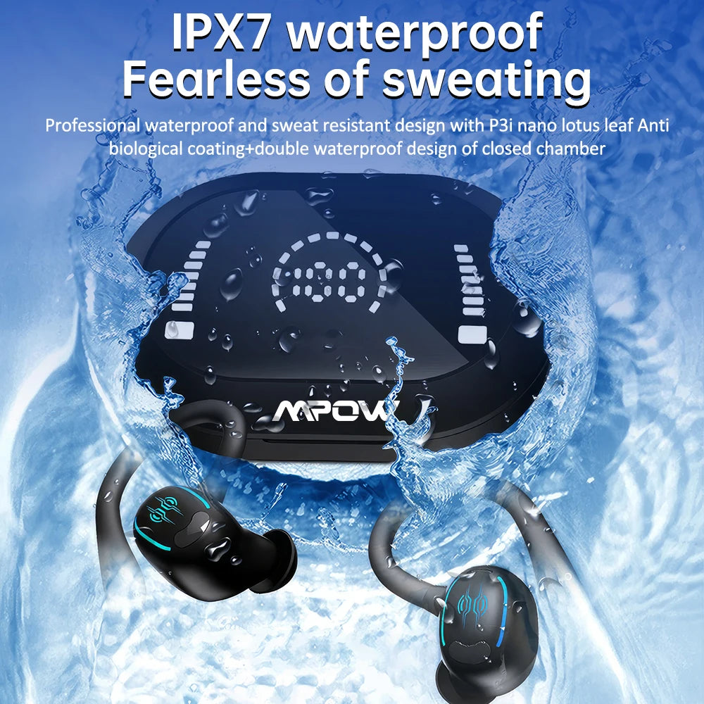 Mpow YYK-635 Wireless Bluetooth 5.3 Earphones with CVC Noise Cancelling Mic