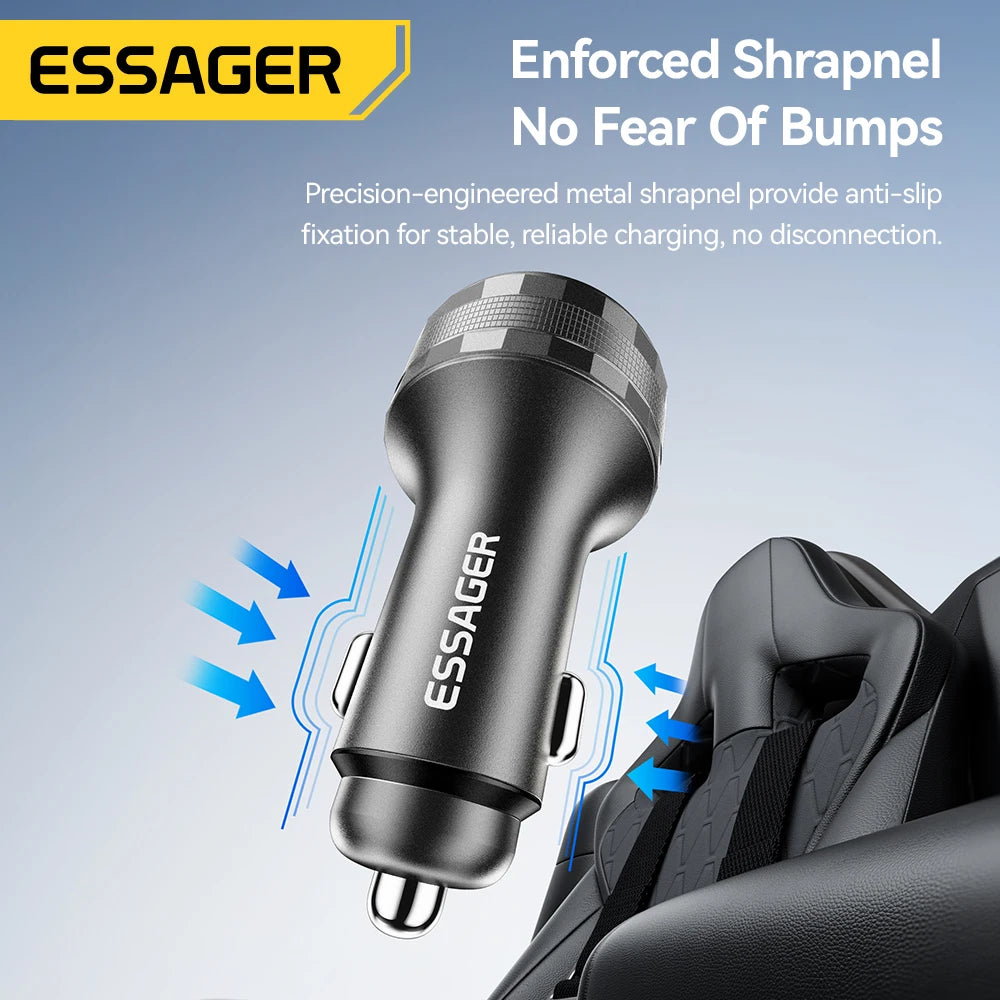 Essager 108W 3-Port USB Car Charger