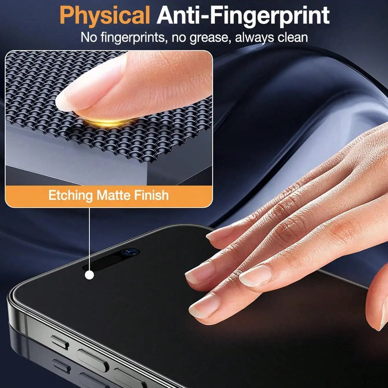 3-Pack Anti-Peeping Matte Screen Protector Set for iPhone 17 Series