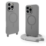 Soft TPU Silicone Crossbody Lanyard Case with MagSafe for iPhone 16 Series