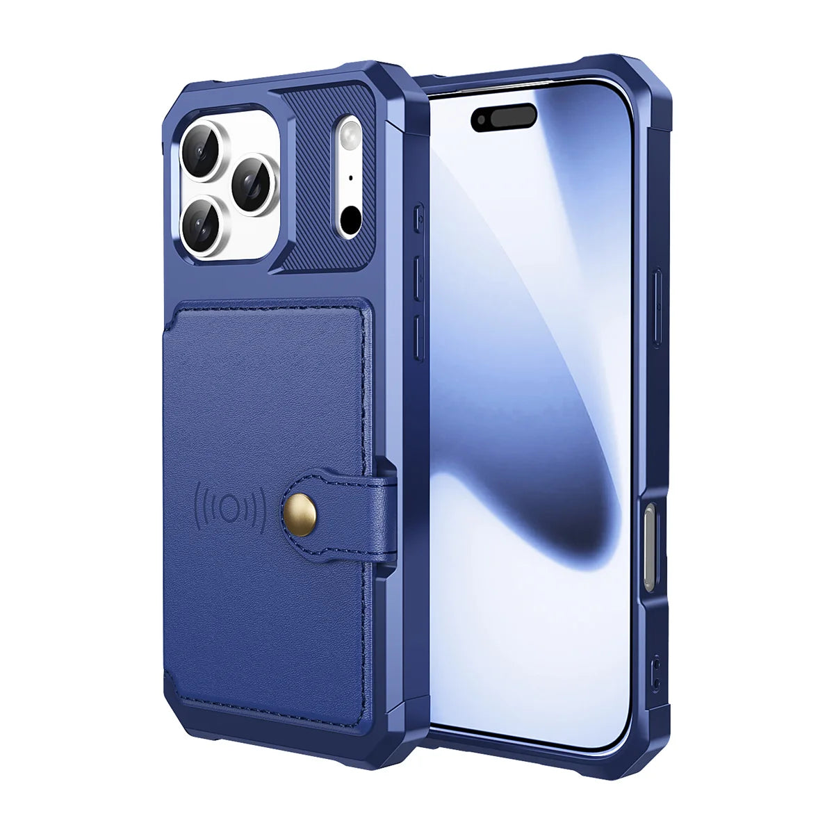 Premium Hard Leather Wallet Case for iPhone 17 Series