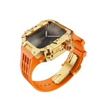 Luxury Stainless Steel Case & Silicone Strap Modification Kit for Apple Watch Series 10 (46mm)