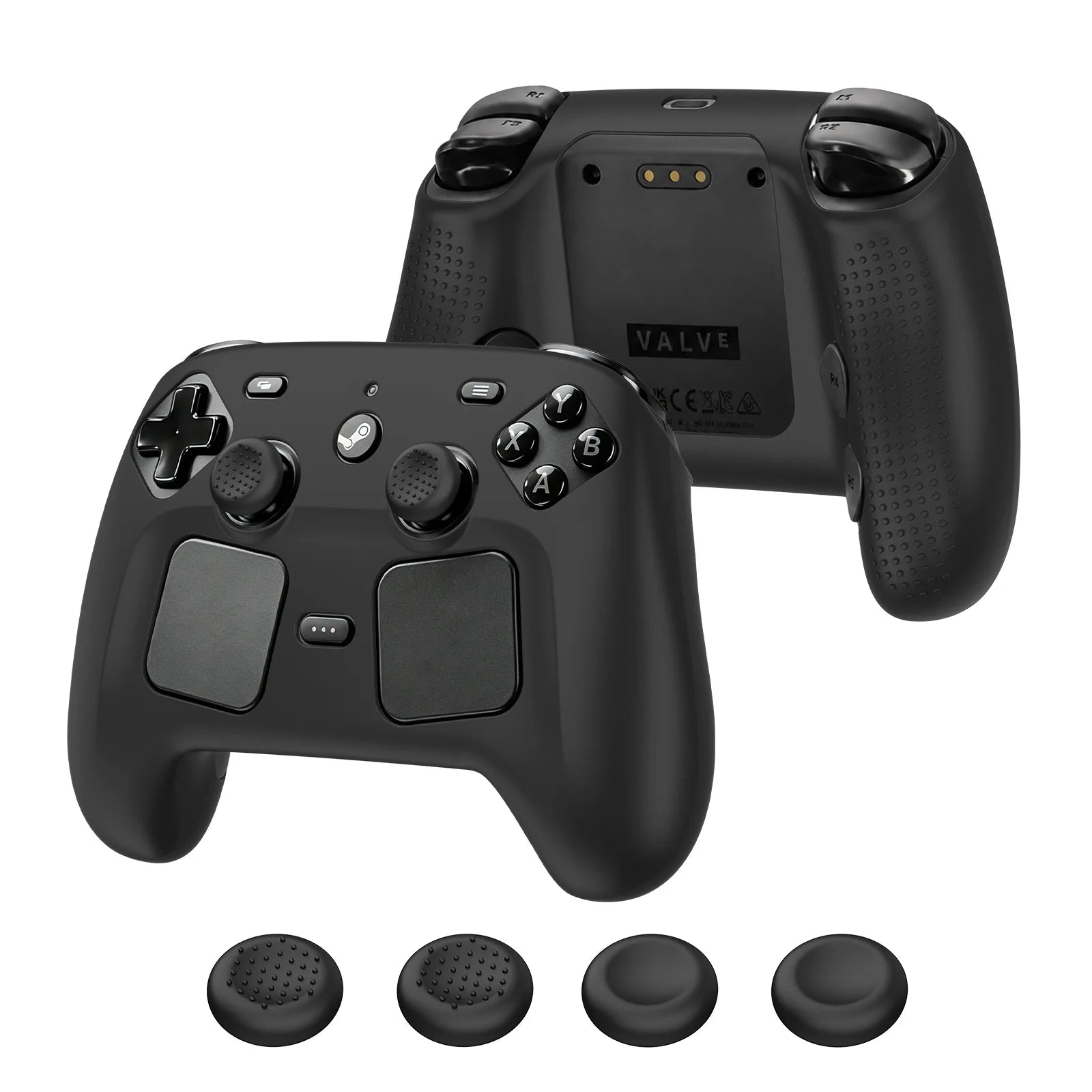 Silicone Controller Cover with Thumb Grips for Steam Controller 2