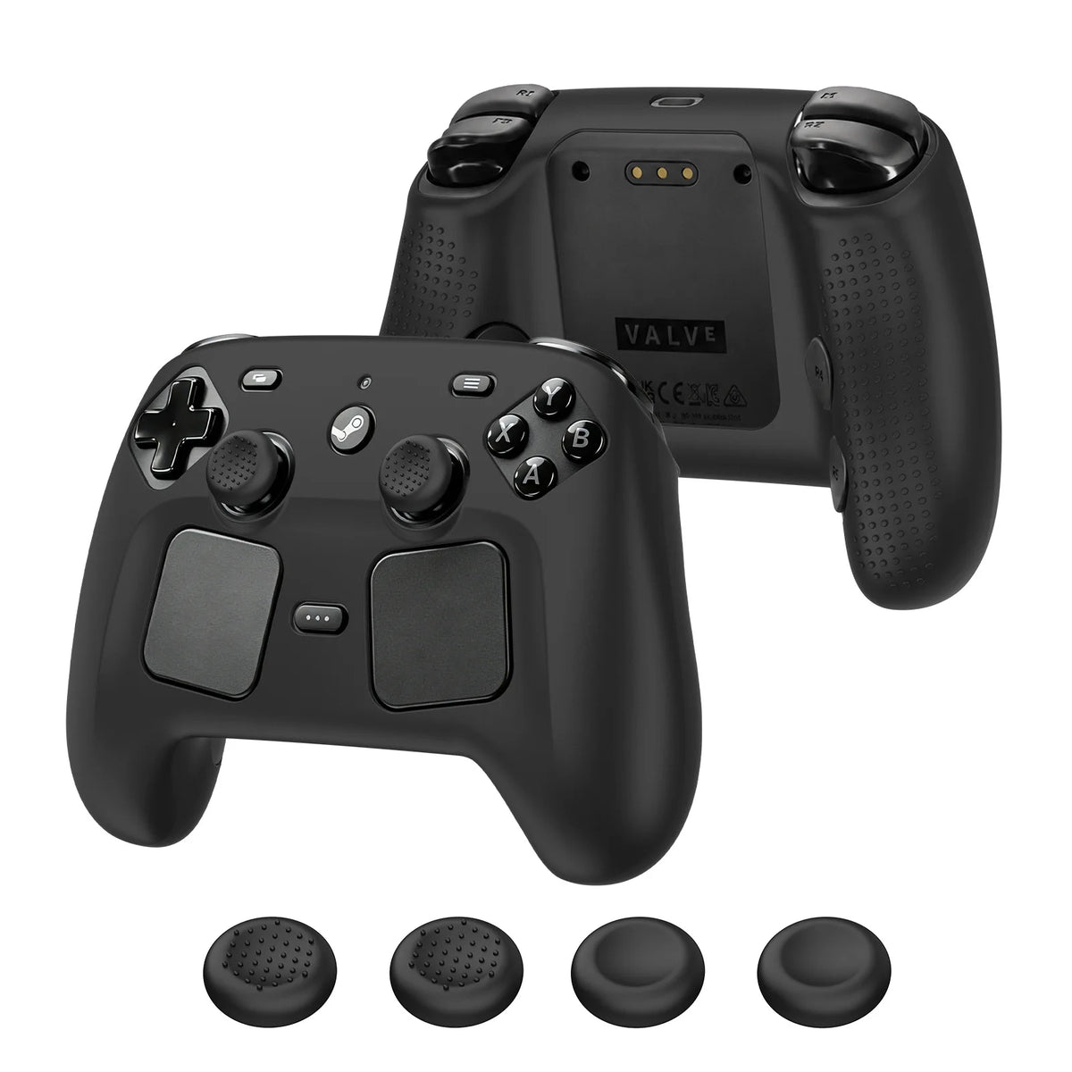 Silicone Controller Cover with Thumb Grips for Steam Controller 2