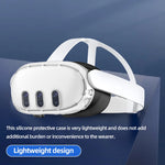 Transparent Silicone VR Headset Cover for Meta Quest 3