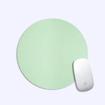 Minimalist PU Leather Round Mouse Pad