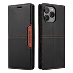 Magnetic Flip Leather Wallet Case with Stand for iPhone 16 Series