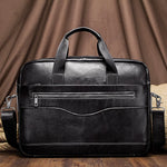 Premium Leather Laptop Briefcase
