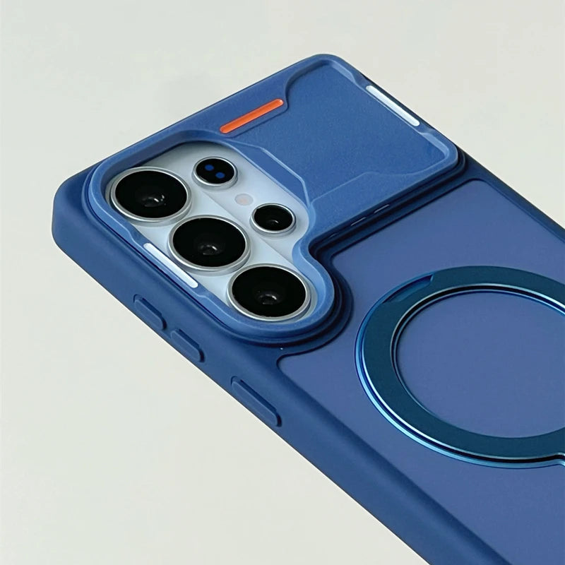 Shockproof Magnetic Case with Ring Stand for Samsung Galaxy S26 Series
